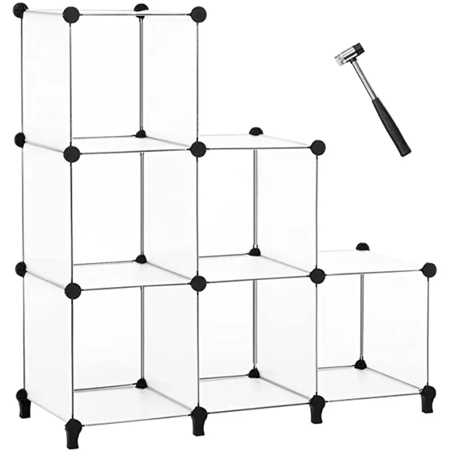 6-Cube Closet Organizers and Storage - Black