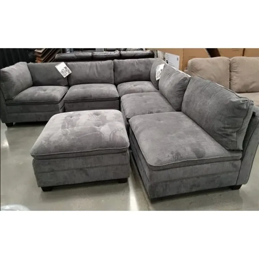 6-Piece Modular Fabric Sectional