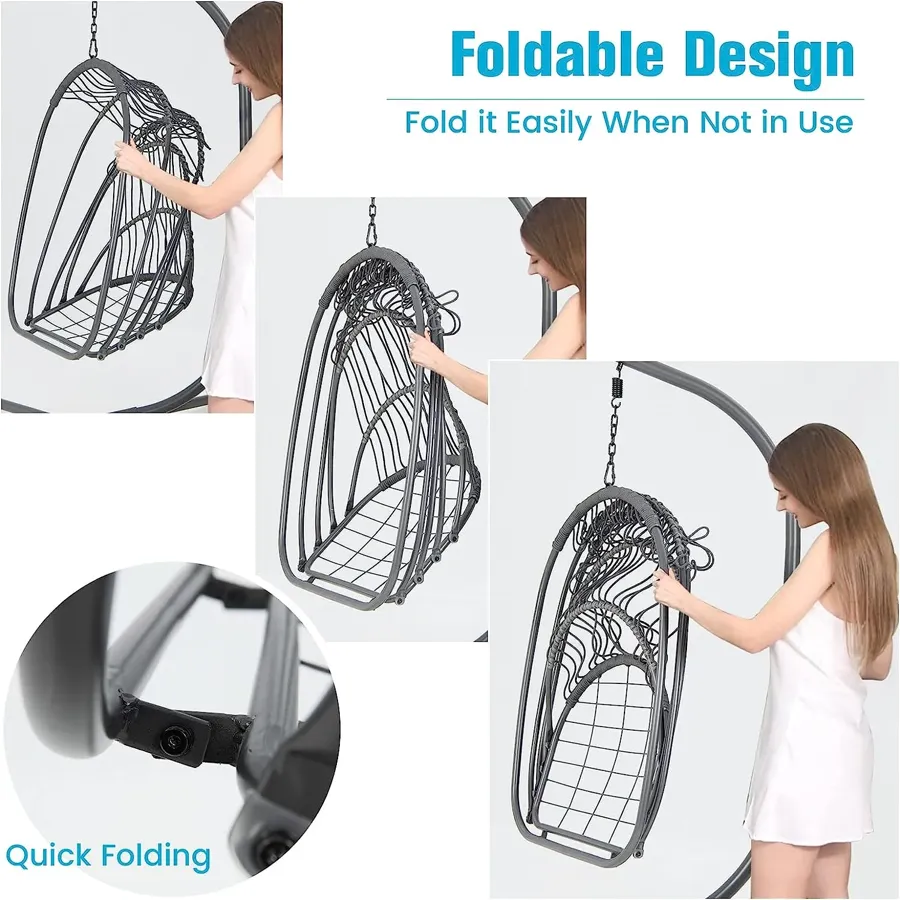 Egg Chair Hammock Stand - Hanging Swing with Stand