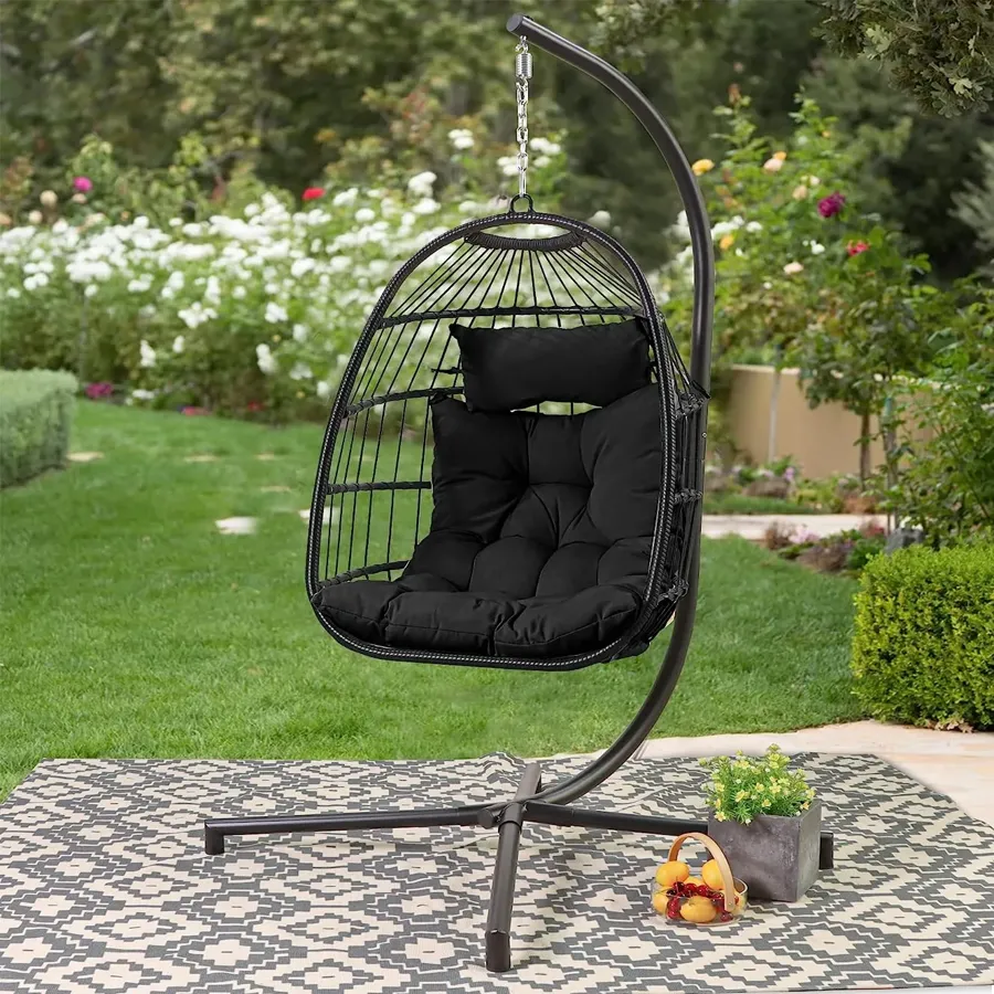 Outdoor Patio Hanging Chair - Hammock Swing Egg Chair