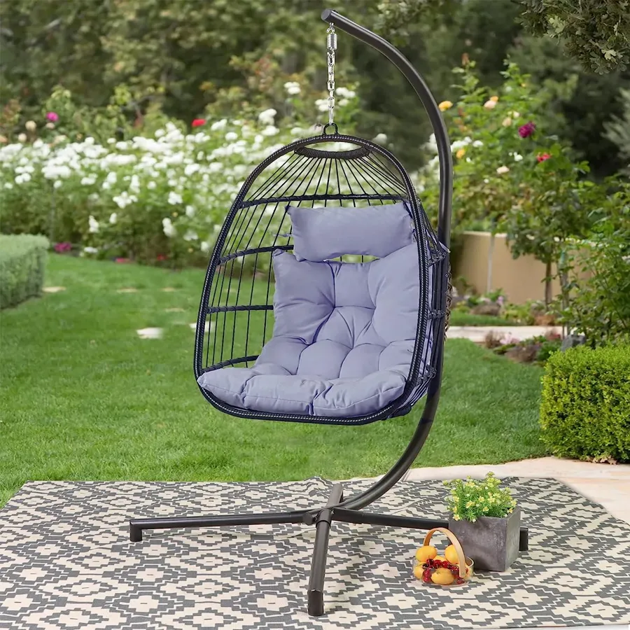 Outdoor Patio Hanging Chair - Hammock Swing Egg Chair