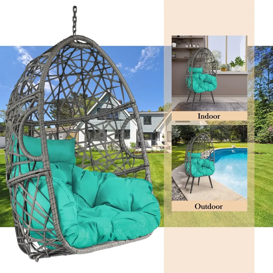 Swing Egg Chair - Rattan Hanging Chair