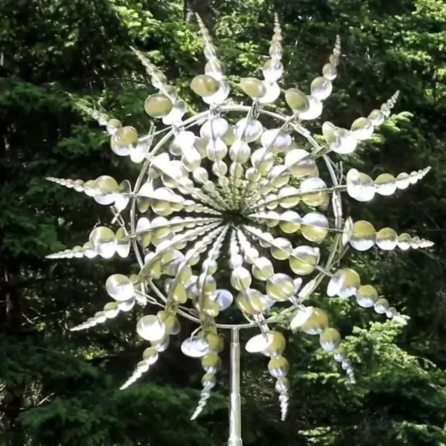 Unique And Magical Metal Windmill Outdoor Wind Spinners