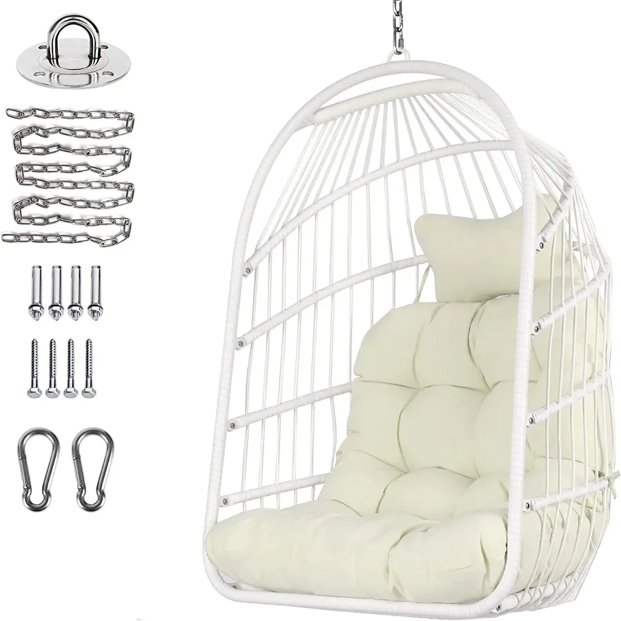 Egg Chair | Wicker Rattan Hanging Chair Swing Chair