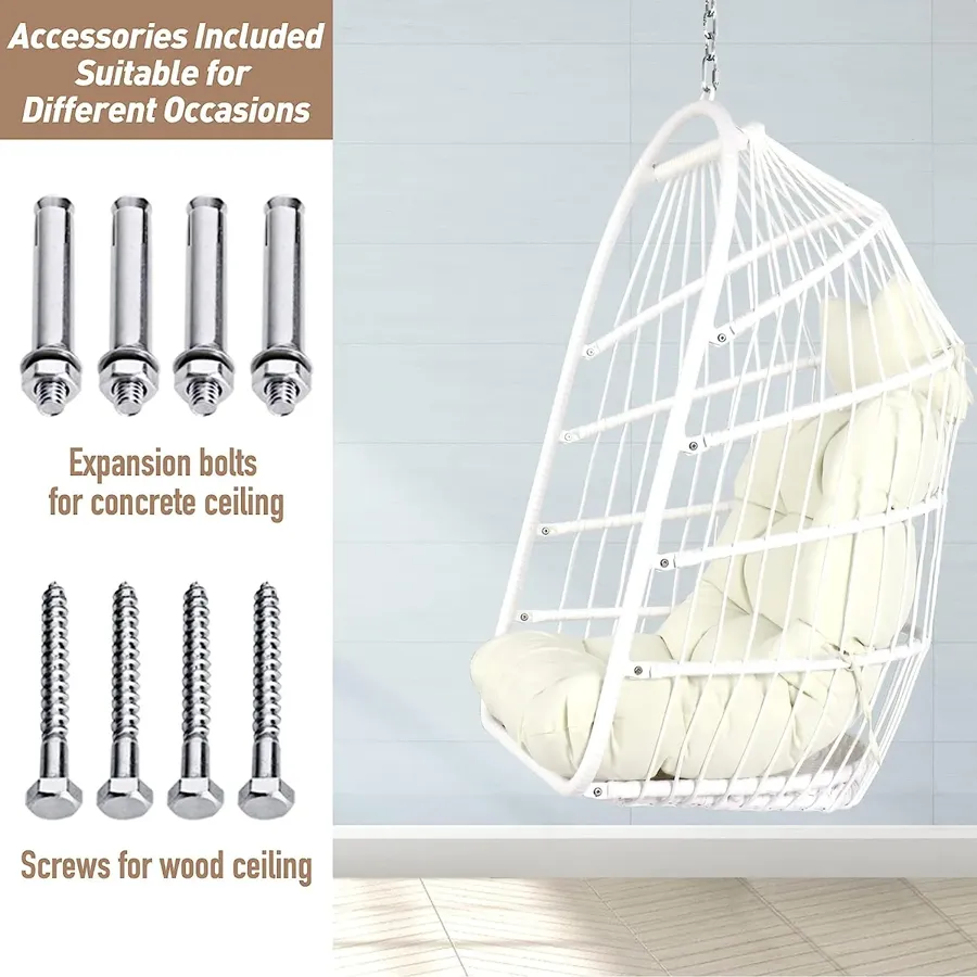 Egg Chair | Wicker Rattan Hanging Chair Swing Chair