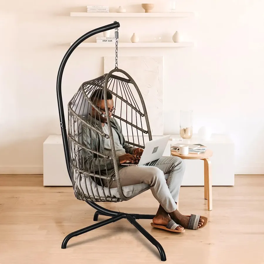 Egg Chair | Wicker Rattan Hanging Chair Swing Chair