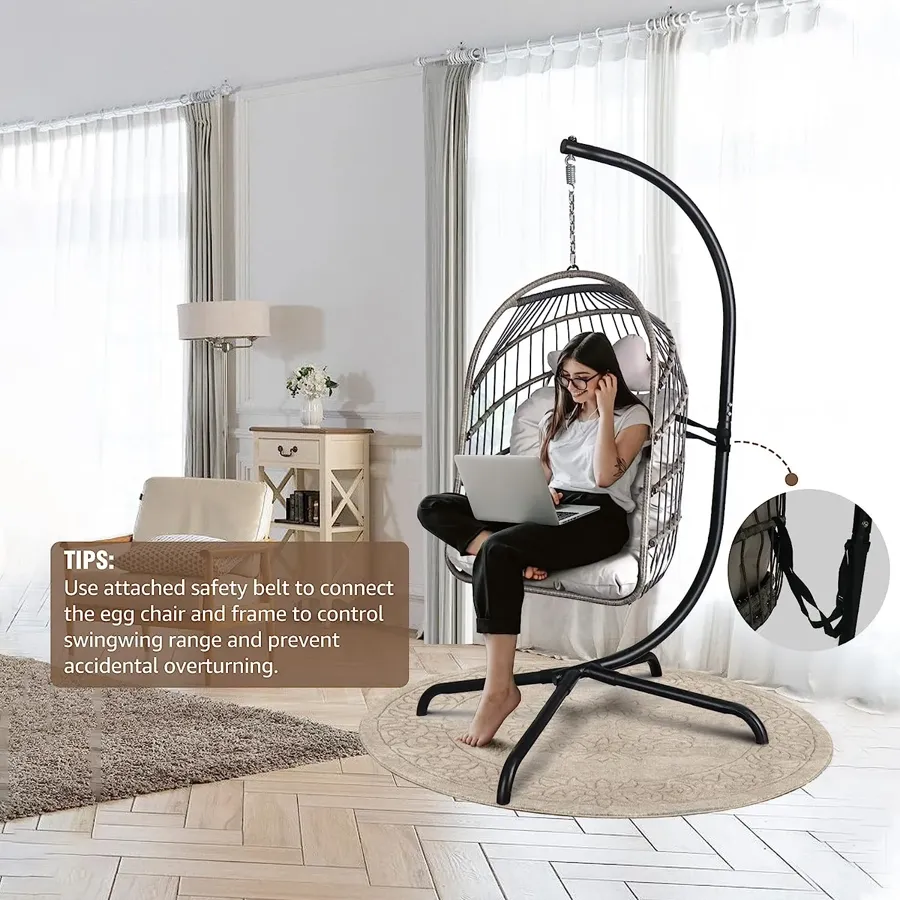 Egg Chair | Wicker Rattan Hanging Chair Swing Chair