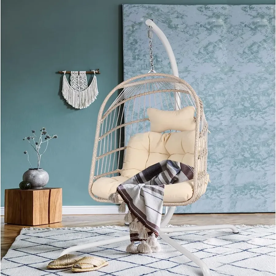 Egg Chair | Wicker Rattan Hanging Chair Swing Chair