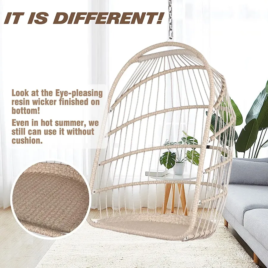 Egg Chair | Wicker Rattan Hanging Chair Swing Chair