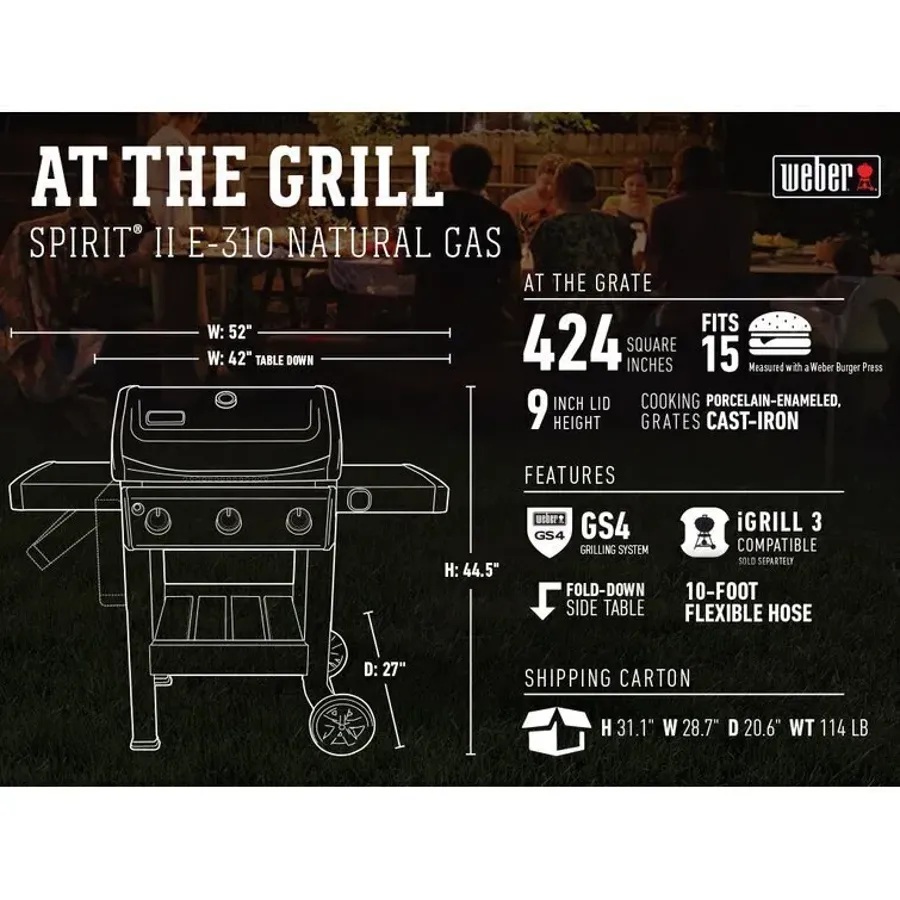 Spirit II E-310 Gas Grill