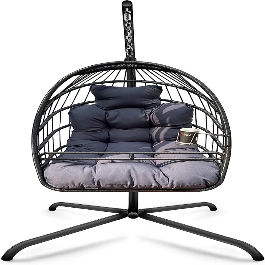 Hanging Egg Chair with Cushion and Pillow