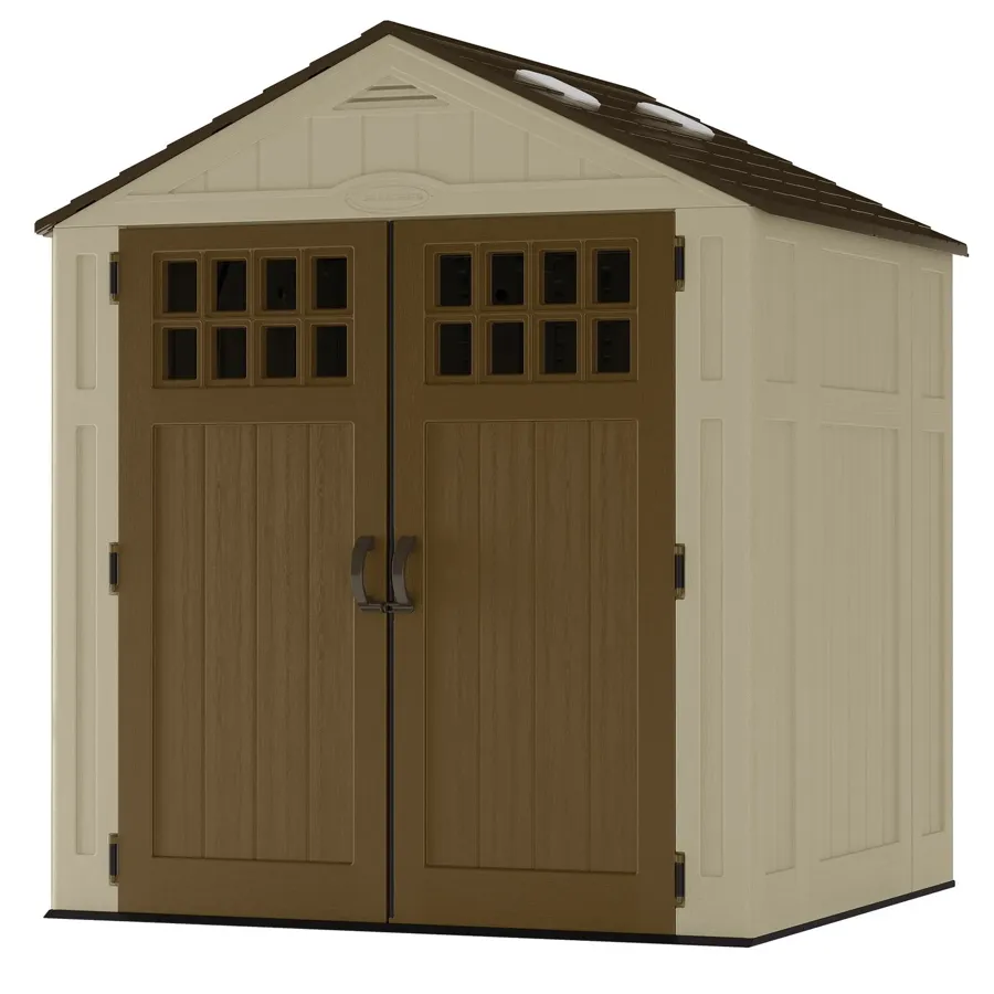 6 ft. 3 in. W x 5 ft. 6 in. D Resin Storage Shed