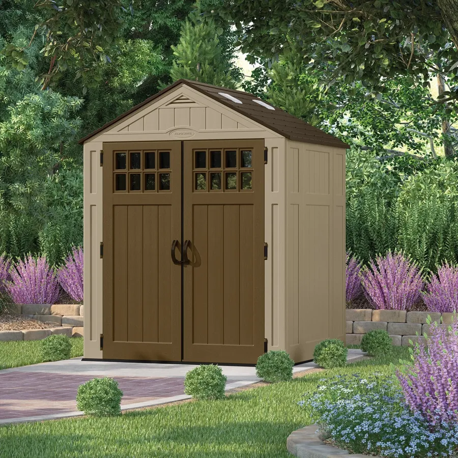 6 ft. 3 in. W x 5 ft. 6 in. D Resin Storage Shed