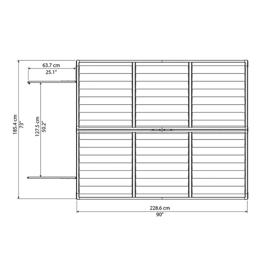 SkyLight 6 Ft. W x 7.5 Ft. D Polycarbonate Storage Shed