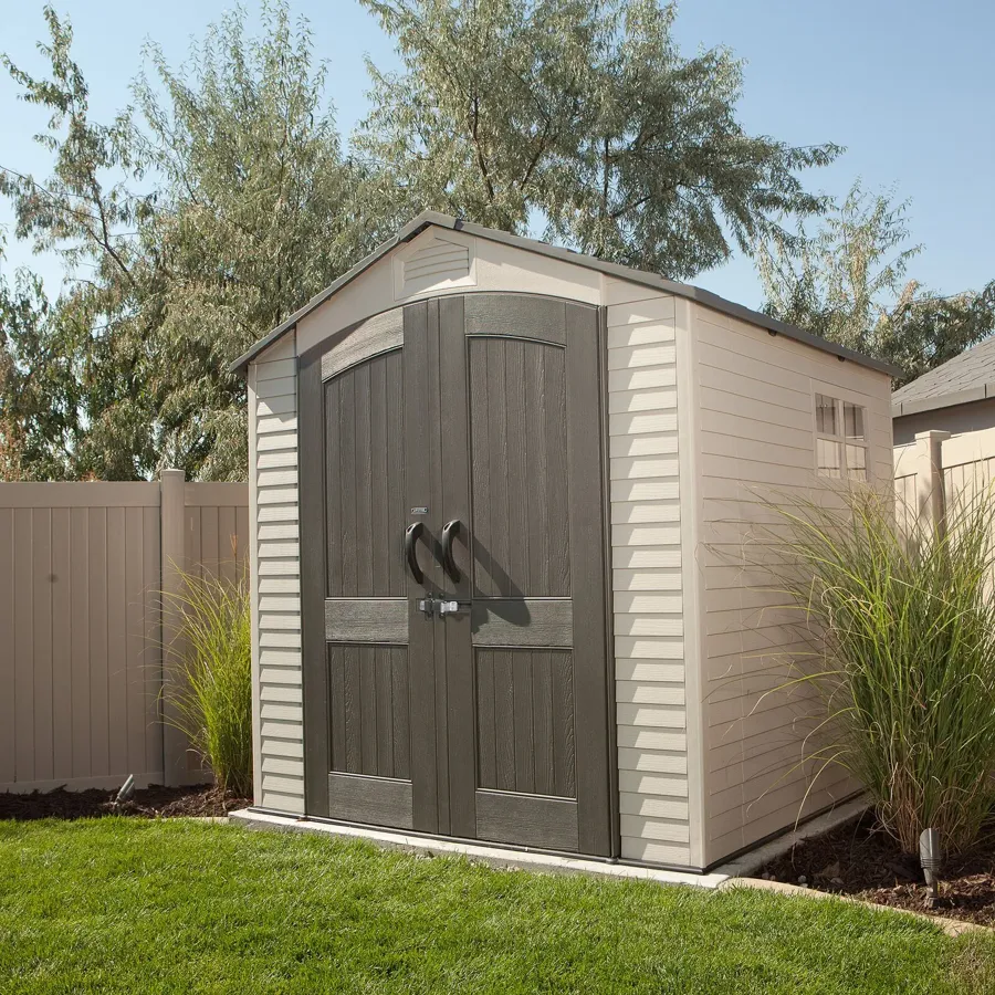 7 ft. W x 7 ft. D Plastic Storage Shed