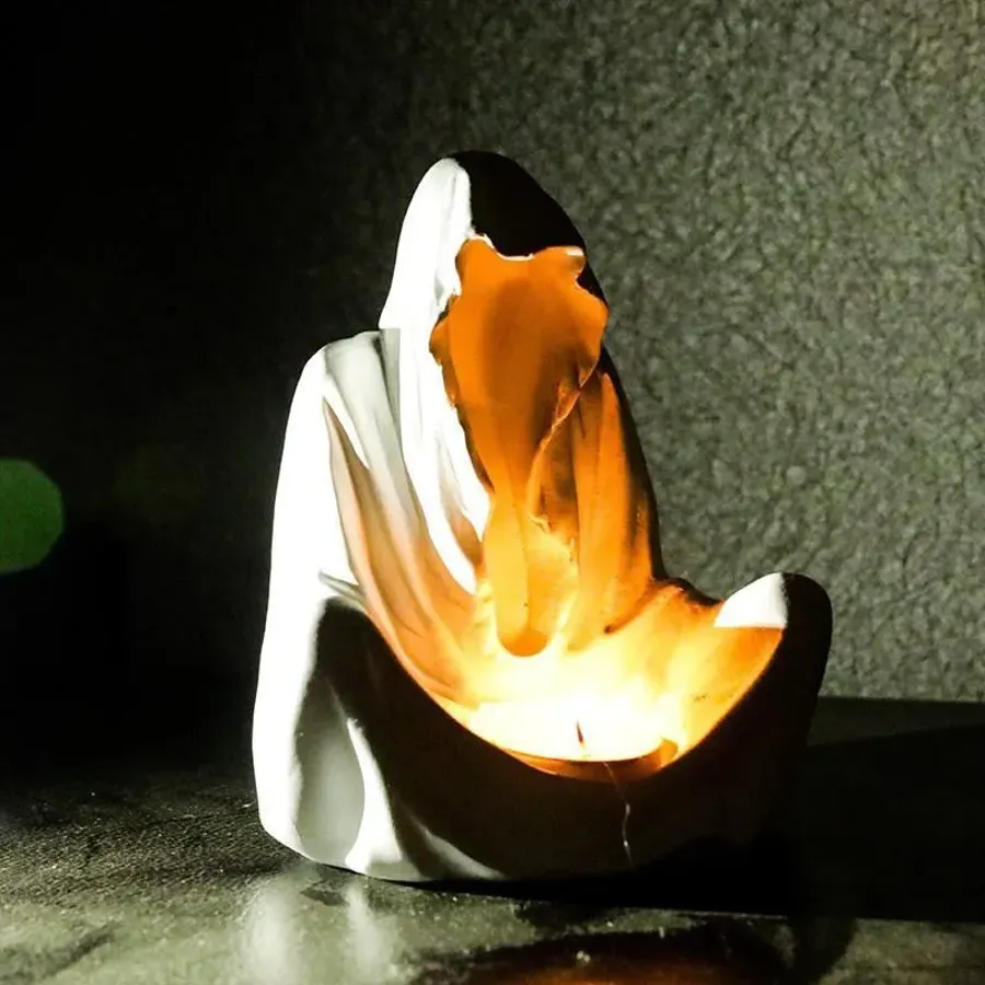 Halloween Spooky Wizard Candle Holder