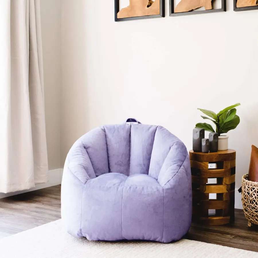 Fur Bean Bag - Purple