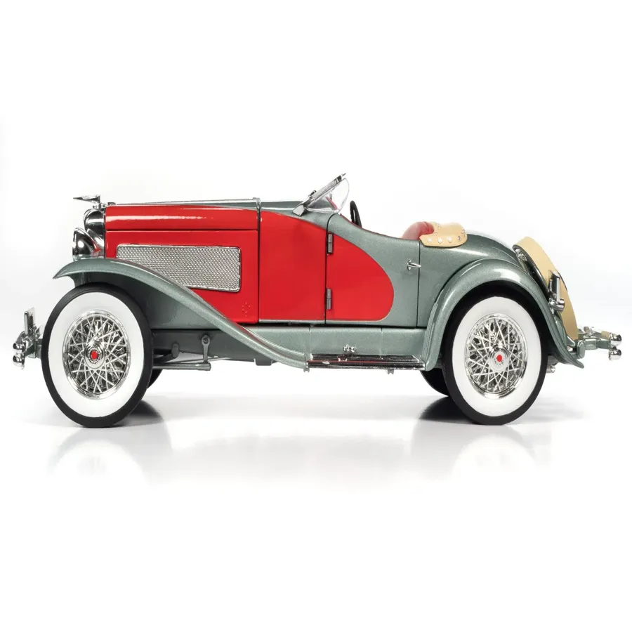 1935 Duesenberg SSJ (Red and Silver) 1:18 Scale