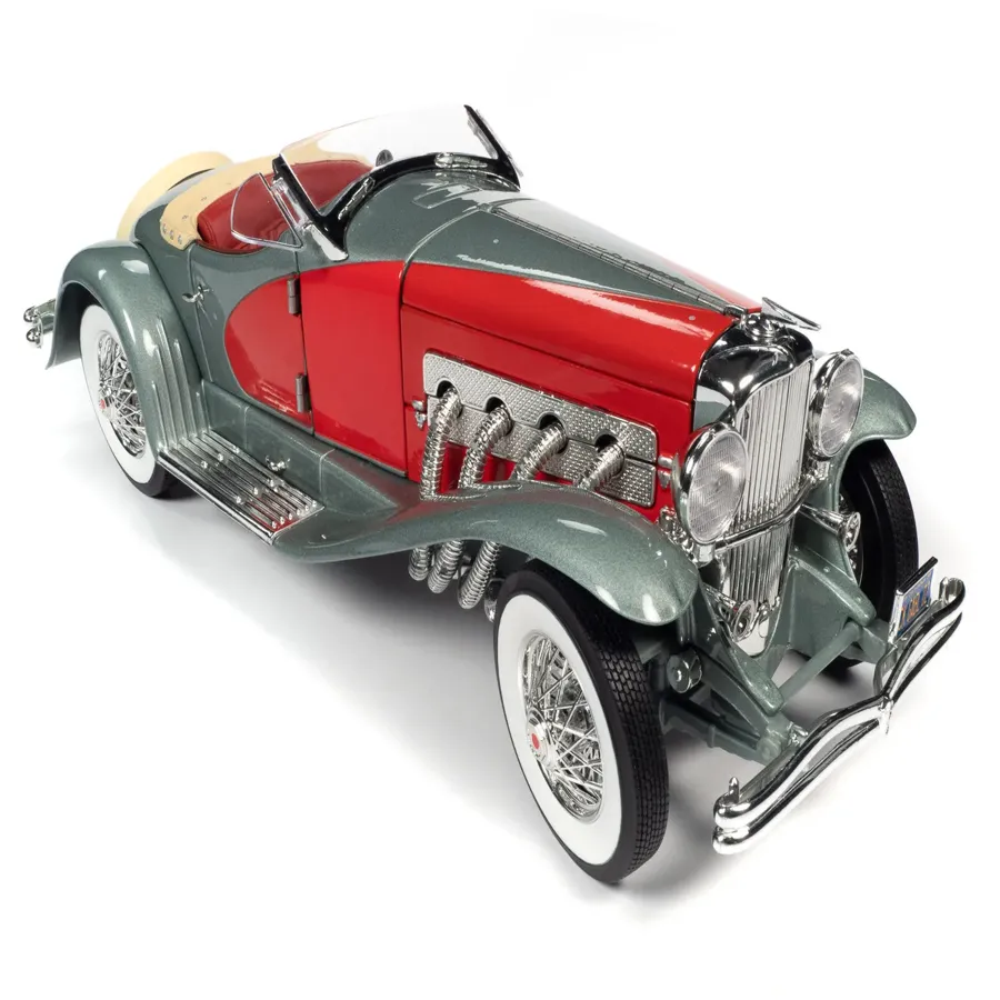 1935 Duesenberg SSJ (Red and Silver) 1:18 Scale