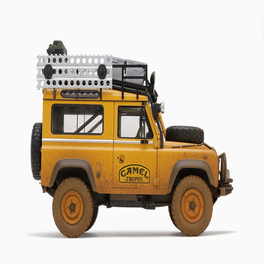 Land Rover Defender 90 “Camel Trophy” Borneo 1985 Dirty 1:18 by Almost Real