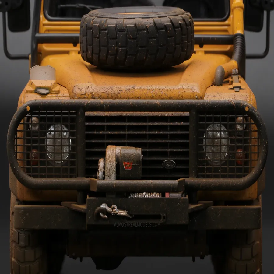 Land Rover Defender 90 “Camel Trophy” Borneo 1985 Dirty 1:18 by Almost Real