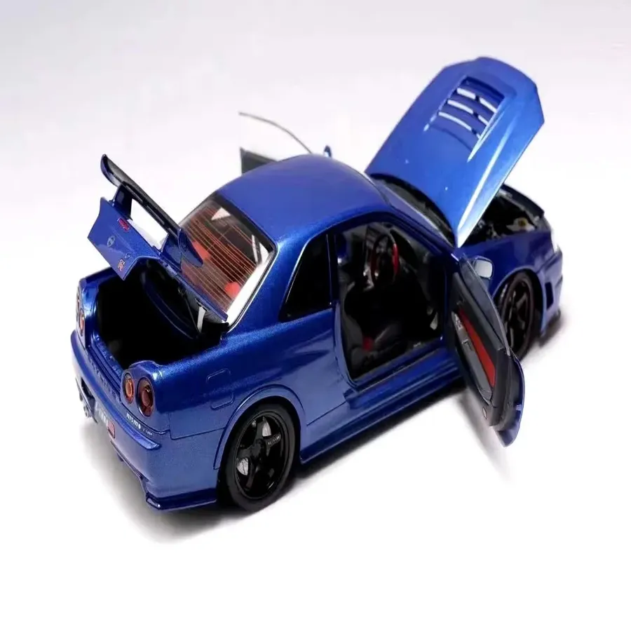 1/18 Motorhelix Nissan  (R34) Z-Tune Diecast Car Model Limited